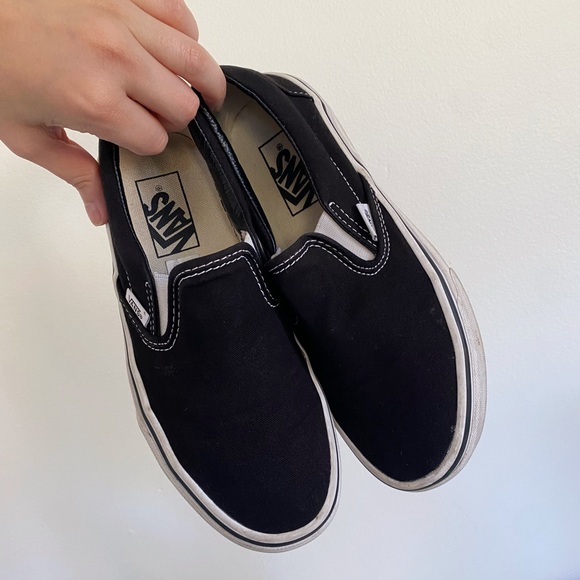 Black slip-on vans - Picture 1 of 3